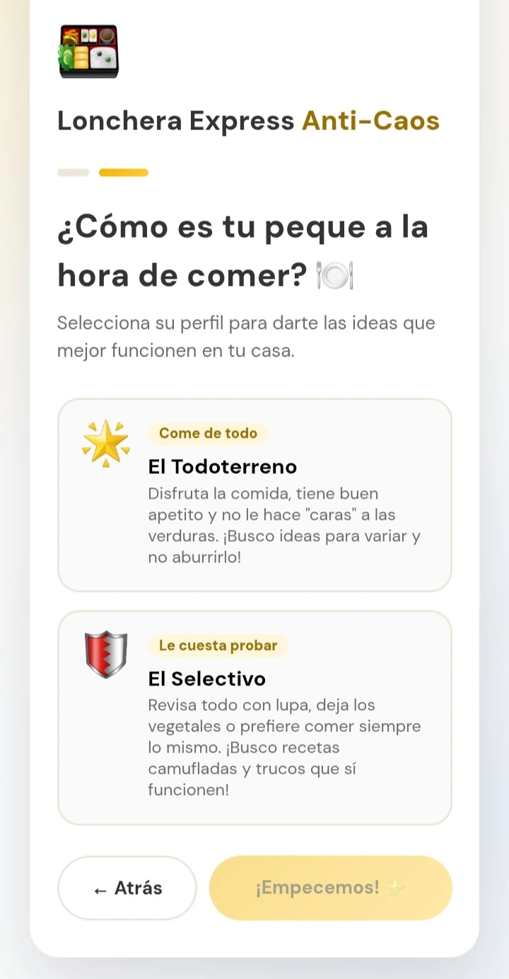 Paso 1: Elige el perfil de tu hijo.